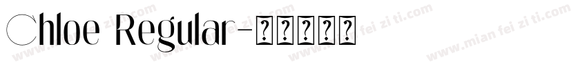 Chloe Regular字体转换